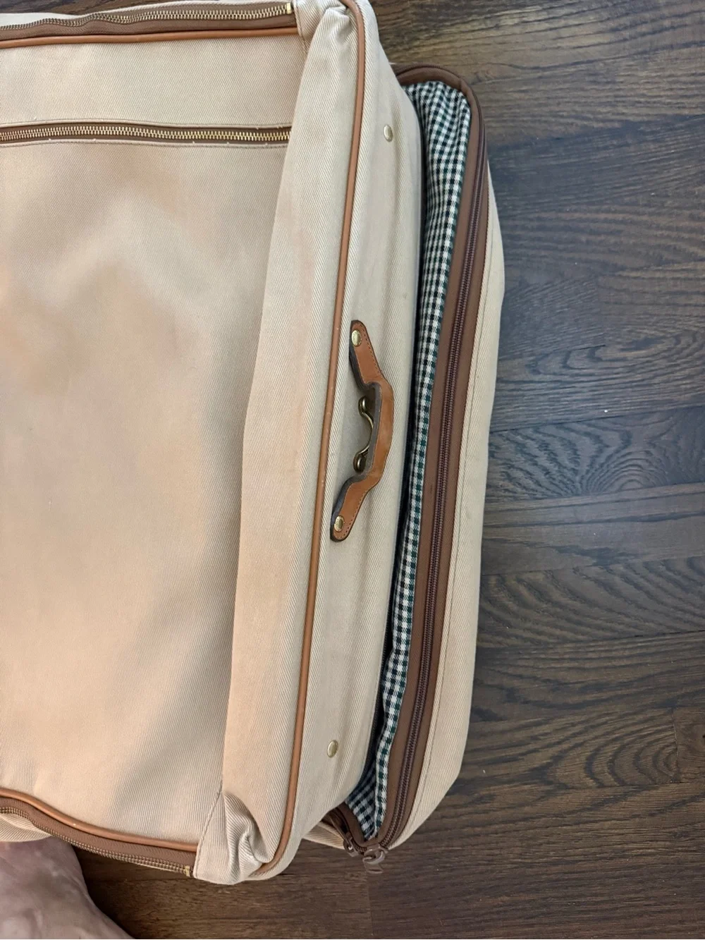 Original Ghurka No. 171 Quattro Leather and Canvas Travel Suit Bag
